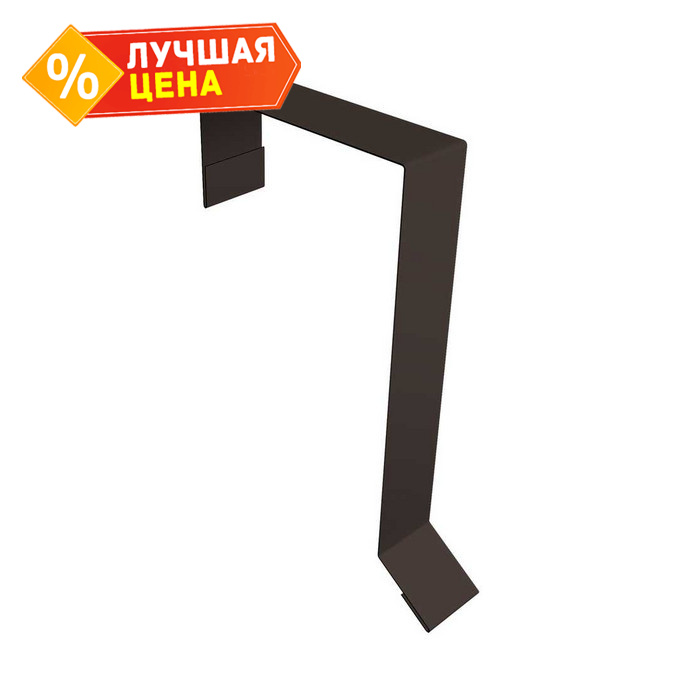 Планка торцевая фальц 60х97 0,45 Drap ST RR 32 темно-коричневый