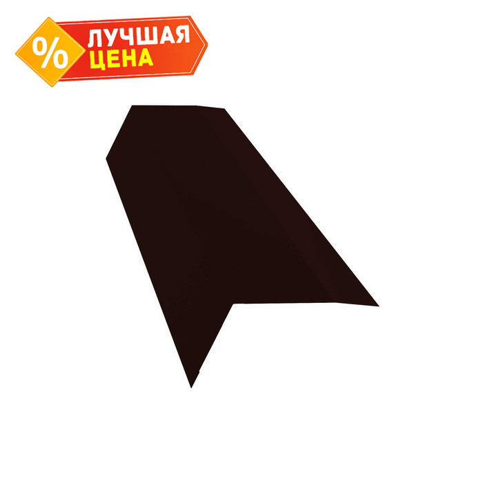 Планка карнизная 100х65 0,45 Drap ST RR 32 темно-коричневый
